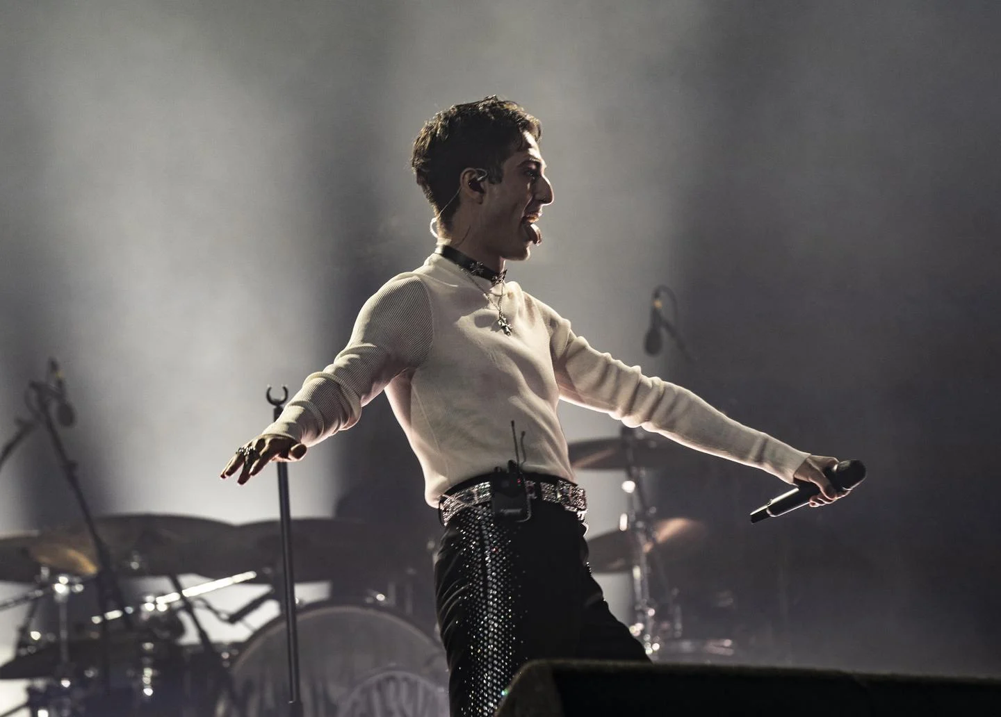 Bij het optreden van de Italiaanse rockband Måneskin was het vorig jaar op Pinkpop niet heel druk.