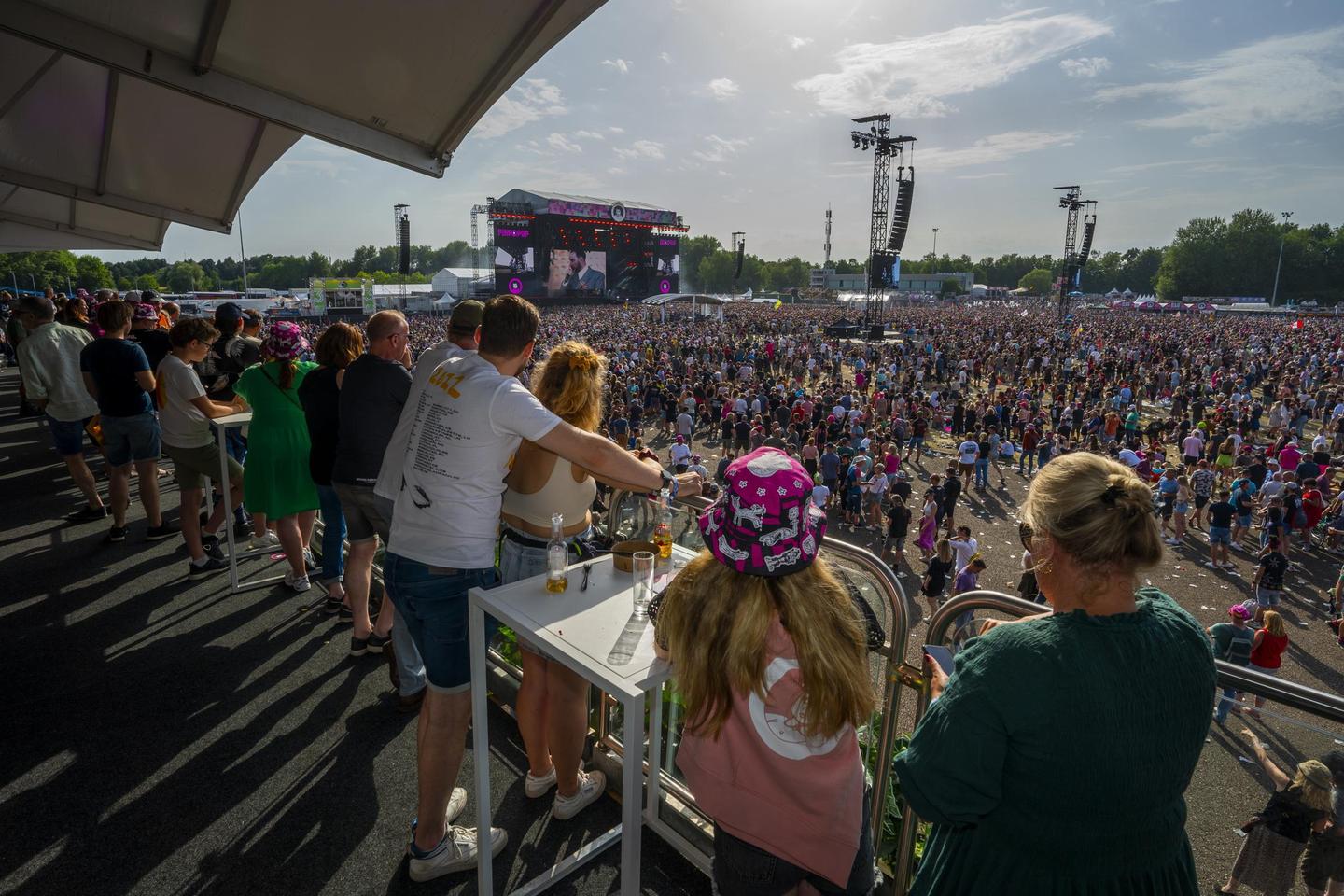 Het Skydeck op Pinkpop is al sinds de invoering bijzonder populair.